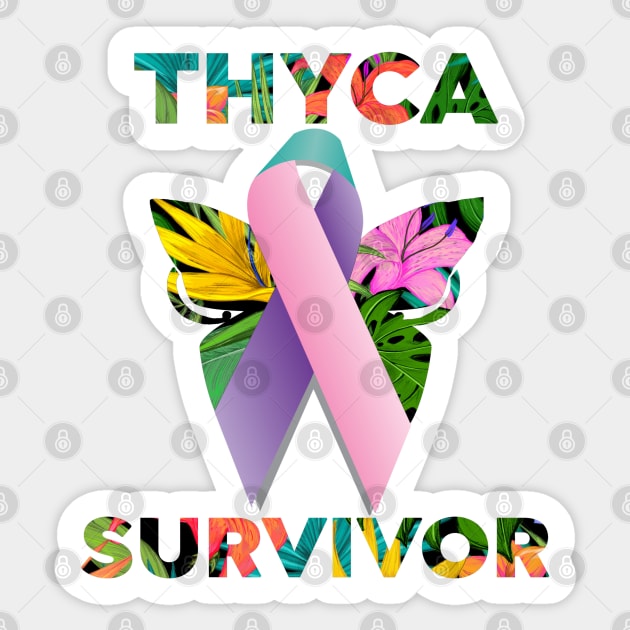 Thyca Survivor - Thyroid cancer survivor Sticker by PincGeneral